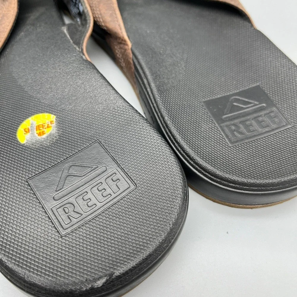 Reef Cushion Phantom LE Leather Sandals  13 Beach Summer Thong Flip Flops Surfer